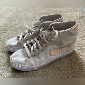 Nike Women's Court Legacy High-Top Sneakers - Cream